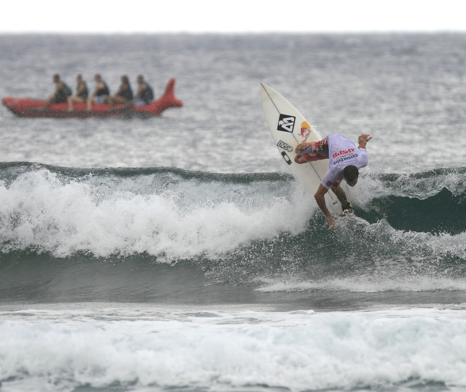 Surfing in Rincon, Puerto Rico