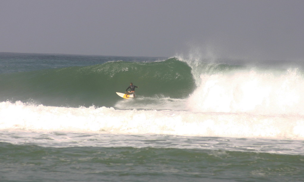 Surfing Sandy Beach in Rincon, Puerto Rico